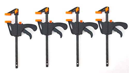 VCT 4pc Woodworking Bar Clamp Furniture Wood Handwork Tool F-clamp 4in Quick Wood VCT