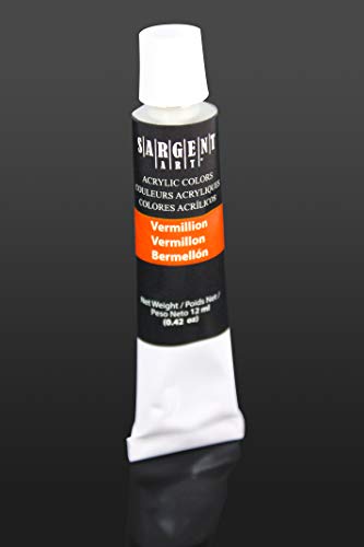 Sargent Art 23-0501, Acrylic Tube Paint, 12ml, 12 Colors, Use with Canvas, Wood, Craft Projects, Perfect for Beginning Artists to Students and Sargent Art