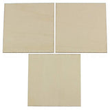 CleverDelights 4 Inch Wood Squares - 10 Pack - 3/32" Thick - 4" Unfinished Craft Pieces CleverDelights