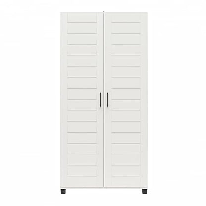 Systembuild Evolution Loxley 36" Wide 2 Door Shiplap Cabinet in White