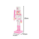 Aosekaa 4 Pieces Wood Nutcracker Ornaments Christmas Decoration, Kids Toys, Decorative Unique Gifts, Doll Nutcracker Crafts Nutcracker Soldier Aosekaa