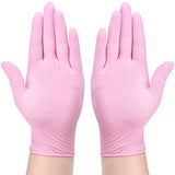 SwiftGrip Pink Nitrile Exam Gloves, 3-mil, XL, 100-ct Box, Powder-Free, Latex-Free, Medical Grade Gloves for Cleaning & Esthetician SwiftGrip