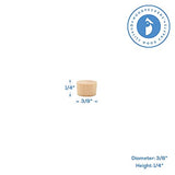 Wood Plugs for Furniture, 3/8 inch Maple Flat-Head Plug, Wooden Screw-Hole Plug Covers - Pack of 100 by Woodpeckers Woodpeckers