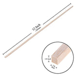 Balsa Wood Sticks 1/8 Inch Square Dowels Rod Strips 12" Long - Pack of 50 by Craftiff Craftiff