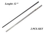 12 Inches Planer Blades Knives HSS Replacement for Model Makita 2012 and 2012NB Thickness Planer Heat Treated Double edge- Set of 2 Asieg Tool