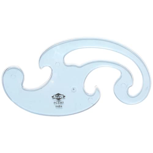ALVIN French Curve Ruler 6.65" Model FC3371 Drafting Drawing Measuring Tool, Multipurpose for Design, Engineering, and Architecture, Great for ALVIN