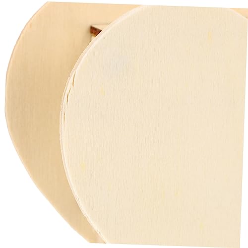 Abaodam 4pcs DIY Piggy Bank Unfinished Wood Toys to Paint Change Holder Case Coin Storage Jar Large Piggy Bank Wooden Money Bank Heart Shaped Piggy Abaodam