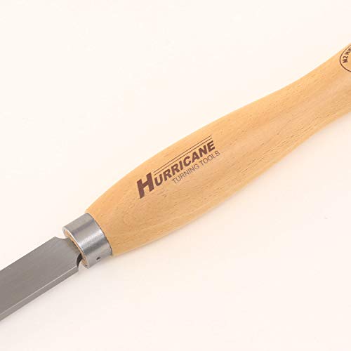 Hurricane Turning Tools, HTT-261W, M2 HSS, 3/4" Round Nose Scraper for Woodturning - WoodArtSupply