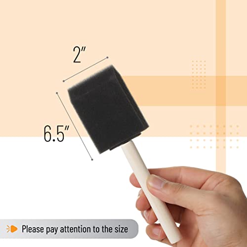 Bates- Foam Paint Brushes, Sponge Brushes, Sponge Paint Brush, Foam Brushes, Foam Brushes for Painting, Foam Brushes for Staining, Paint Sponges, - WoodArtSupply