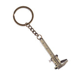 Portable Mini Vernier Caliper Measure Tools for Key Chain Zinc Alloy Calipers Gauge Slide Ruler for Key Woodworking Mini Vernier Caliper Yuly