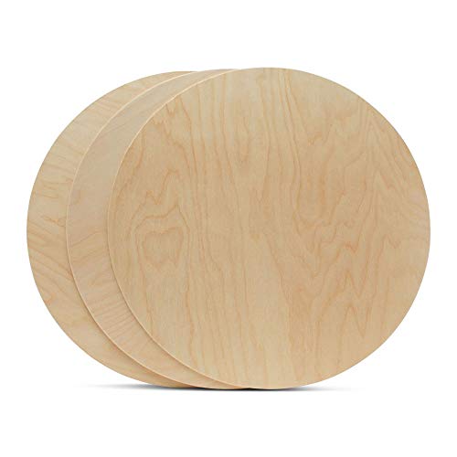 Wood Circles 18 inch, 1/8 Inch Thick, Birch Plywood Discs, Pack of 1 Unfinished Wood Circles for Crafts, Wood Rounds by Woodpeckers Woodpeckers
