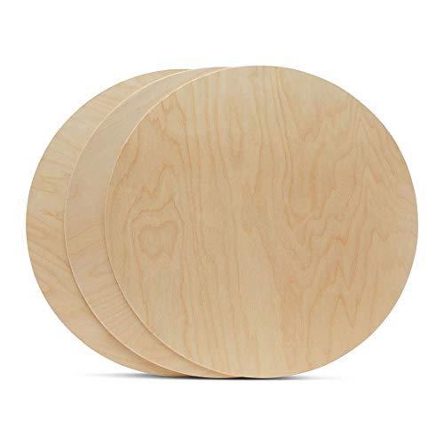 Wood Circles 18 inch, 1/8 Inch Thick, Birch Plywood Discs, Pack of 1 Unfinished Wood Circles for Crafts, Wood Rounds by Woodpeckers - WoodArtSupply