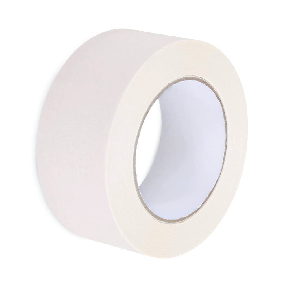 Zo.Yehaa Masking Tape 2 inch Wide, Beige White Painters Tape General Purpose Tape for Crafts Painting Labeling Decoration School Projects Home - WoodArtSupply