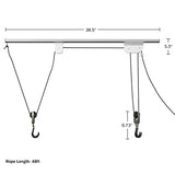 RAD Cycle Products Rail Mount Bike and Ladder Lift for Your Garage or Workshop Holds up to 75 Pounds No Mounting Board Needed RAD Cycle Products