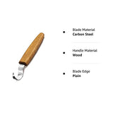 BeaverCraft Wood Carving Hook Knife SK1 for Carving Spoons Kuksa Bowls and Cups Spoon Carving Tools Basic Crooked Knife for Professional Spoon BeaverCraft