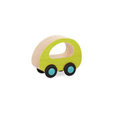 B. toys- 6 Little Wooden Toy Cars- Free Wheee-Lees- Vehicles- Colorful Car Play Set for Toddlers, Kids- 1 Year + B. toys