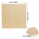 12 Pack 11.8 × 11.8 Inch Basswood Sheets Thin Wood Sheets Plywood Board Basswood Sheets 1/8 inch Square Unfinished Wood Boards for Crafts, DIY shanqian SENENQU