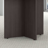 Bush Business Furniture Round Conference Table with Wood Base, Circular Meeting Room Desk for 4 Users, 42W, Storm Gray Bush Business Furniture