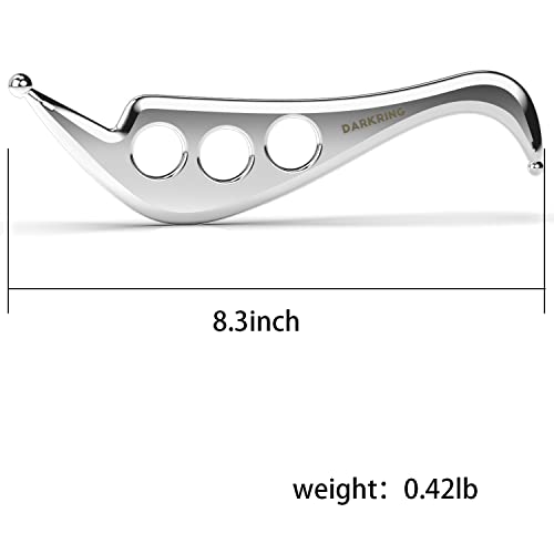 Stainless Steel Muscle Scraper Massage Tool gua sha iastm for deep Tissue Scraping for myofascial Release (Patent Pending) DARKRING