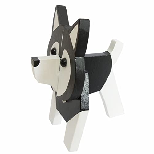 Red Dollar Handmade Wood Carved Animal Eyeglass Holder, Sunglasses Display Stand, Nightstand Home Office Desk Decor, Christmas Holiday New Year Red Dollar