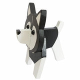 Red Dollar Handmade Wood Carved Animal Eyeglass Holder, Sunglasses Display Stand, Nightstand Home Office Desk Decor, Christmas Holiday New Year Red Dollar