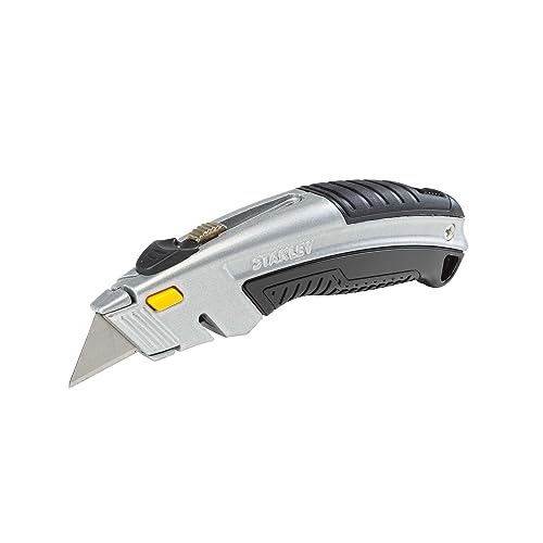 Stanley 10788 Curved Quick-Change Utility Knife, High Carbon Steel Retractable Blade, 3 Blades Stanley