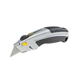 Stanley 10788 Curved Quick-Change Utility Knife, High Carbon Steel Retractable Blade, 3 Blades Stanley