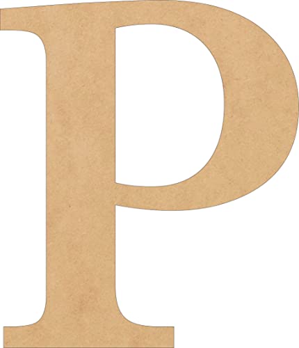 5 Inch Wooden Letter Unfinished, Alphabet P Blank Decorative Wood Door Hanger, Unpainted Home Decor Letter, DIY Wall Art NEXTCraft
