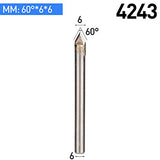 HUHAO 5PCS 60 Degree Router Bits CNC Engraving Router Bit 3D Pyramid Stone Engraving Bits Carving V Bit with 1/4 Shank Router Bit for Stone HUHAO