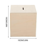 DIY Money Box Wooden Pirate Wooden Box 3Pcs Unfinished Wood Money Box Wood Change Box for Kids Painting Art and Crafts Supplies Wooden Puzzle Box Toyvian