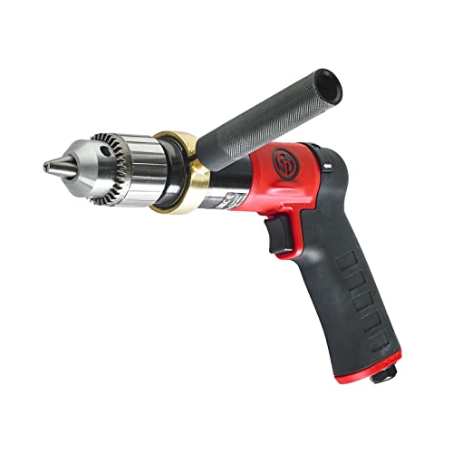 Chicago Pneumatic CP9789C - Air Power Drill, Hand Drill, Power Tools & Home Improvement, 1/2 Inch (13 mm), Keyed Chuck, Pistol Handle, 0.47 HP / 350 - WoodArtSupply