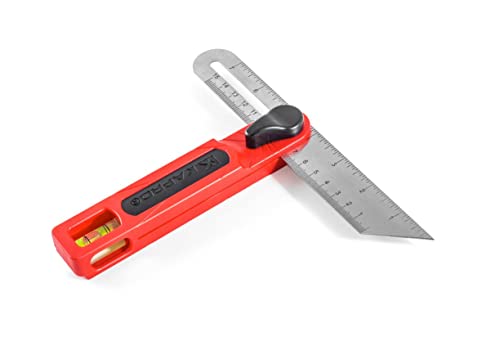 Kapro - 301 T-Bevel - Stainless Steel Blade - Features Vial, Trim Gauge, 15°, 30°, 45°, 60° & 75° Angle Markings, and Dual Directional Printed Scale - WoodArtSupply