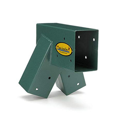 Eastern Jungle Gym Easy 1-2-3 A-Frame Swing Set Bracket Heavy Duty for EZ, Simple Install - DIY Swing Set Parts Green - WoodArtSupply