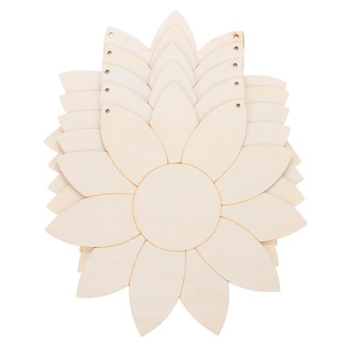 hobbyhub 5 PCS Sunflower Wooden Cutout Signs, Unfinished Wooden Signs Wood Sunflower Door Hangers 3mm for DIY Craft, Home Decoration, Welcome Signs hobbyhub