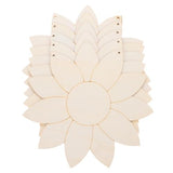 hobbyhub 5 PCS Sunflower Wooden Cutout Signs, Unfinished Wooden Signs Wood Sunflower Door Hangers 3mm for DIY Craft, Home Decoration, Welcome Signs hobbyhub