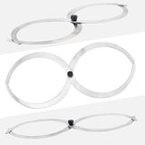 2 Pieces Double Ended Bowl Caliper Wood Turners Calipers Woodturning Calipers for Measuring Thickness Diameter, 6 to 7.9 inches Lothee