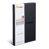 KINGART 1070C Premium Precision Mixed Media Artist Paint Brushes Set of 8, Ergonomic Comfort Short Handle, Oil, Watercolor, Acrylic Painting, Gift KINGART