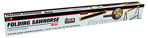 Performance Tool W54035 Folding Metal Sawhorse (250 lb capacity) Performance Tool