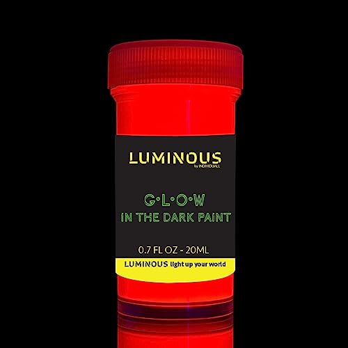Glow in the Dark Acrylic Paint Fluorescent Paint for Canvas Neon Craft Paint