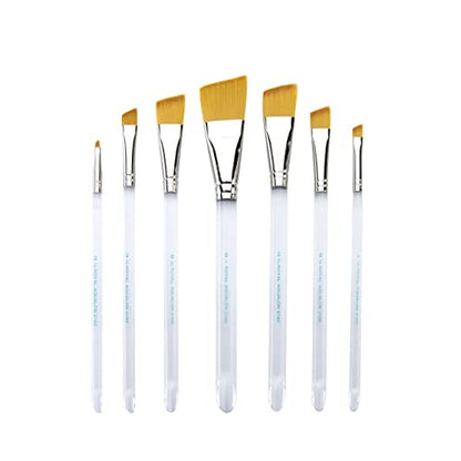 Aqualon Royal & Langnickel Angular Artist Brush Set, 7-Piece - WoodArtSupply