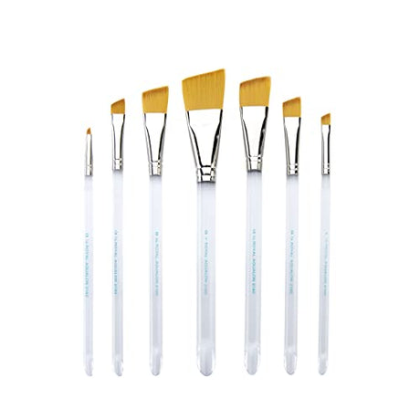Aqualon Royal & Langnickel Angular Artist Brush Set, 7-Piece Aqualon