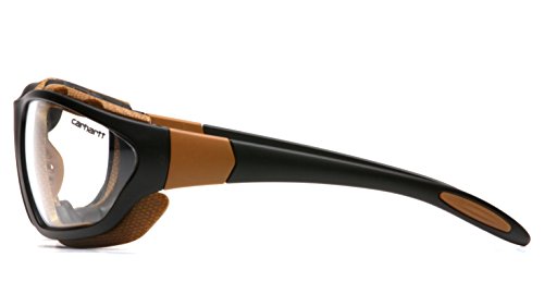 Carhartt Carthage Safety Eyewear with Vented Foam Carriage, Clear Anti-fog Lens - WoodArtSupply