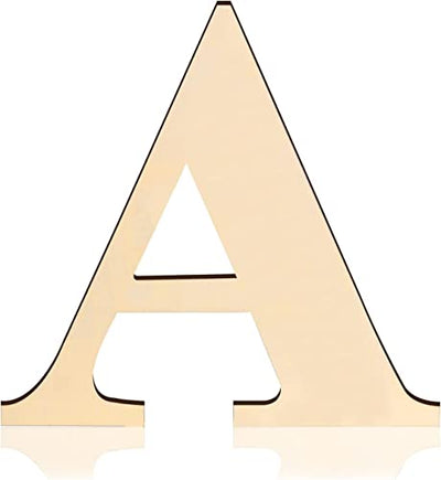 HGWOUY 12inch Tall Wooden Letters, 0.28inch Thick Unfinished Wood Letters Blank Wooden Letters for Wall Decor DIY Crafts Painting Wedding Birthday