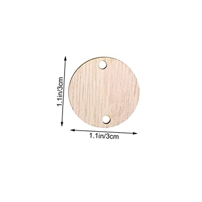 EXCEART 50pcs Wood Tags Blank Calendar Pink Calendar Round Wood Discs for Crafts Calendar Wooden Slices Birthday Board CD Wall Hanging Wooden Pieces