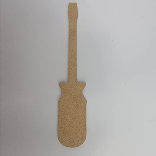 8" Screwdriver, Unfinished MDF Art Shape by Wooden Craft Cutouts