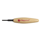 Flexcut Micro Chisel, Razor Sharp High Carbon Cutting Blade, 1/8 Inch (3 mm) for Miniature and Fine Detail Work (MT12) FLEXCUT