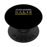 Woodburning It's Not Hoarding Funny Pyrography PopSockets Standard PopGrip Pyrographer Artist & Woodburner Apparel For Men