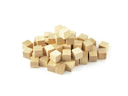 Craftwood 5/8" Wooden Cubes 36/Pkg-Natural