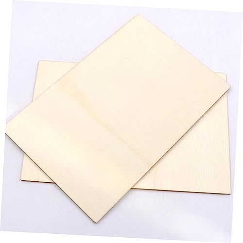 EXCEART 24 Pcs Rectangular Veneer Wooden Slices Unfinished Wood Hobby Unfinished Wood Crafts Unfinished Wood Tiles Wood Blanks Wooden Cutouts Woodsy EXCEART