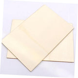 EXCEART 24 Pcs Rectangular Veneer Wooden Slices Unfinished Wood Hobby Unfinished Wood Crafts Unfinished Wood Tiles Wood Blanks Wooden Cutouts Woodsy EXCEART